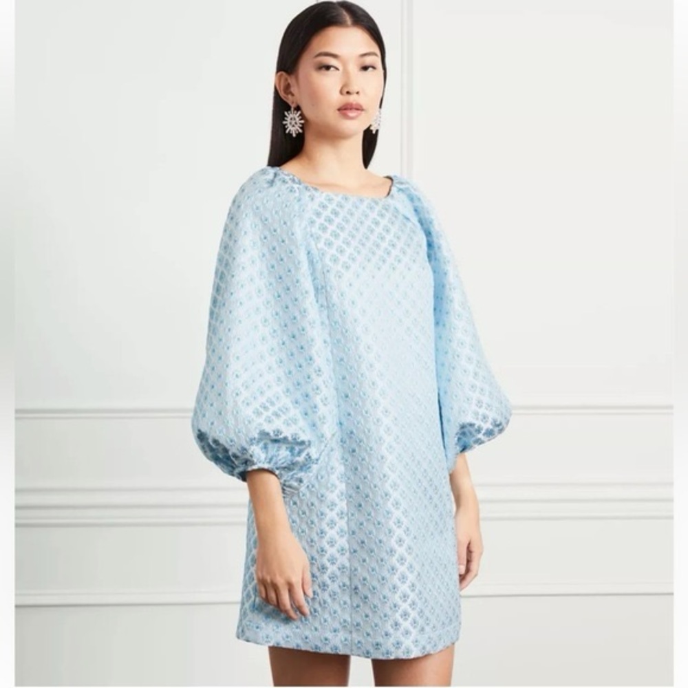 The Hill House Araminta Dress in Snowflake Brocade